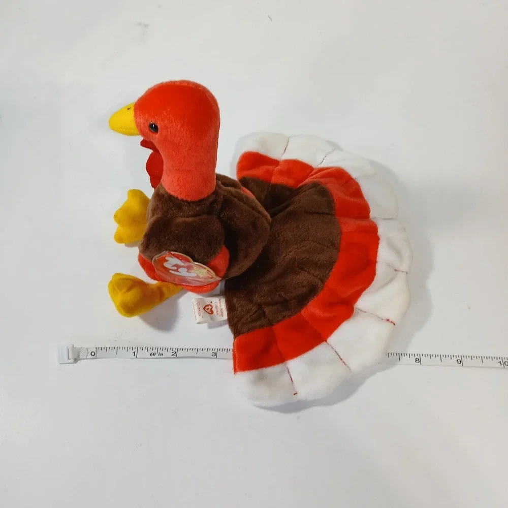 GOBBLES Ty Beanie Baby MultipleTag Errors 1996 Turkey Original Retired MINT Rare